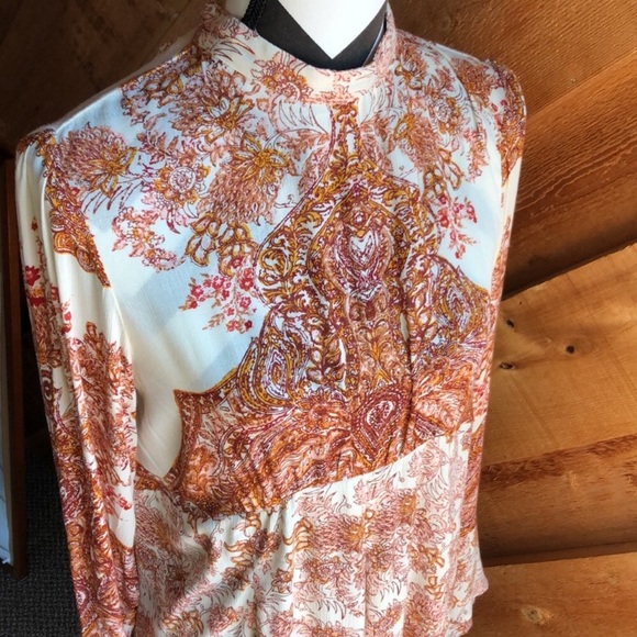 Free People Lady Luck Boho Tunic Ivory Combo M - Picture 5 of 16